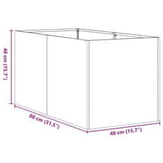 Vidaxl Sadilnik 40x80x40 cm Pocinkano jeklo