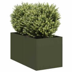 shumee vidaXL Sadilnik Olive Green 40x80x40 cm Hladno valjano jeklo
