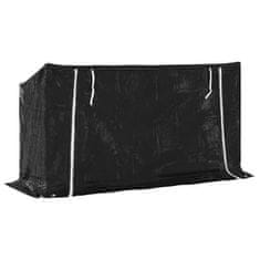 Vidaxl vidaxL Stojalo za drva z dežnim pokrovom 200,5x60,5x110,5 cm