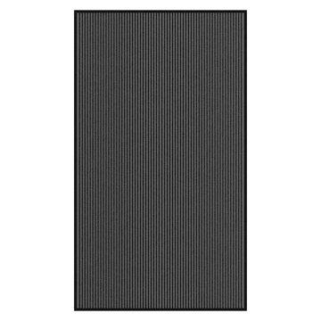 shumee vidaXL Predpražnik črtast črn in siv 115x200 cm