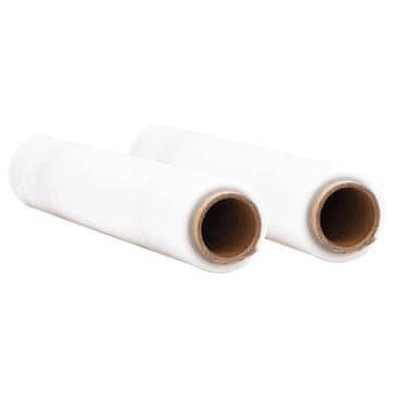 Vidaxl raztegljiva folija 2 kosa Transparentna 17 μm 50 cm x 300 m