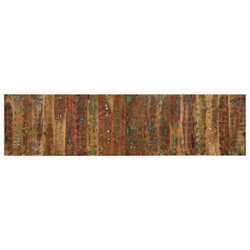 Vidaxl Naglavna deska Multicolor 200 cm Masivni les Reclaimed