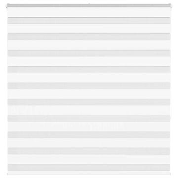 shumee vidaXL Zebra senčilo bela 140x150 cm tkanina širina 135,9cm poliester