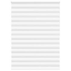 shumee vidaXL Zebra senčilo bela 165x200 cm tkanina širina 160,9cm poliester