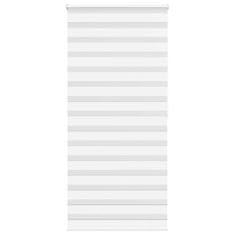 shumee vidaXL Zebra senčilo bela 95x200 cm tkanina širina 90,9cm poliester