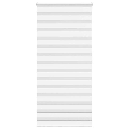 shumee vidaXL Zebra senčilo bela 95x200 cm tkanina širina 90,9cm poliester