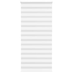 Vidaxl Zebra senčilo bela 105x230 cm tkanina širina 100,9cm poliester