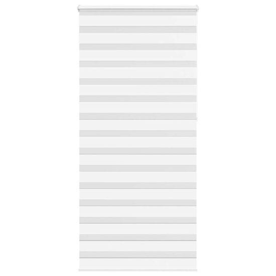 shumee vidaXL Zebra senčilo bela 95x230 cm tkanina širina 90,9cm poliester