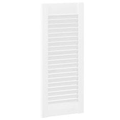 Vidaxl Vrata za omarico z letvicami 4 kosi bela 69x29,5 cm