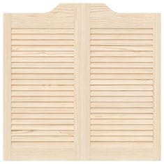 Vidaxl Swing Doors Louvred Design 2 para masivni les borovega lesa