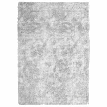 Vidaxl Visoka košata preproga NAVARRA svetlo siva 160x230 cm poliester