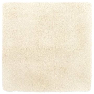 Vidaxl Visoka košata preproga NAVARRA krem 120x120 cm poliester