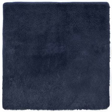 Vidaxl Visoka košata preproga NAVARRA mornarsko 160x160 cm poliester