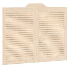 Vidaxl Swing Doors Louvred Design 2 para masivni les borovega lesa