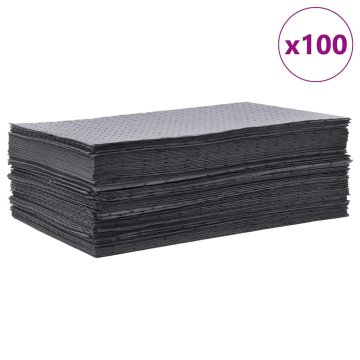 shumee vidaXL Vpojne blazinice za olje 100 kosov sive barve 40x50 cm