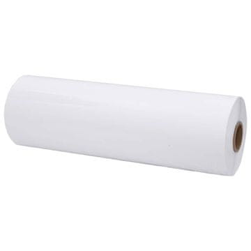 Vidaxl Kmetijska raztegljiva folija bela 25 µm 75 cmx1500 m
