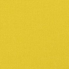 Vidaxl Stolček za noge svetlo rumen 60x50x41 cm blago