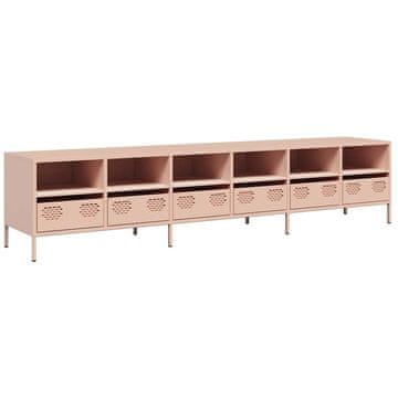 Vidaxl TV omarica roza 202x39x43,5 cm hladno valjano jeklo