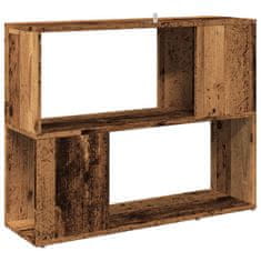 Vidaxl Book Cabinet/Room Divider Old Wood 80x24x63 cm