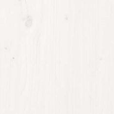 Vidaxl Barska miza bela 50x50x110 cm trdna borovina