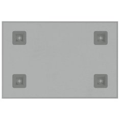 Vidaxl Stenska magnetna tabla bela 40x30 cm kaljeno steklo