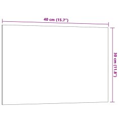 Vidaxl Stenska magnetna tabla bela 40x30 cm kaljeno steklo
