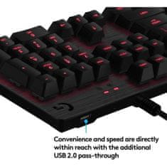 Logitech USB gaming mehanska tipkovnica G413 karbon, črna SLO gravura