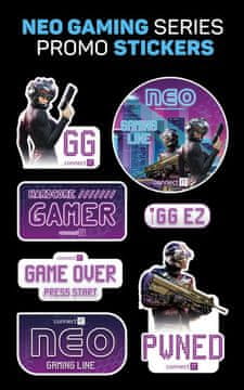 Connect IT NEO Stand-It RGB stojalo za slušalke + vozlišče USB, ČERNO