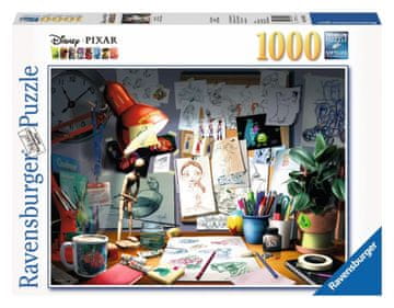 Ravensburger Puzzle Disney Pixar: Umetnikova miza 1000 kosov