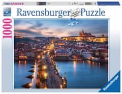 Ravensburger Puzzle Češka zbirka: nočna Praga 1000 kosov
