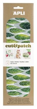 Apli Papir Cut&amp;Patch 30 x 50 cm - Zeleni listi 3 kosi