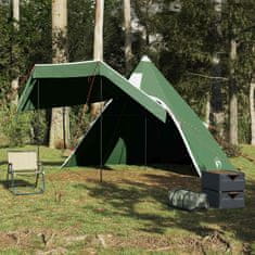Vidaxl vidaXL Šotor tipi za 5 oseb, zelen, vodoodporen