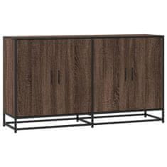 Vidaxl Komoda rjav hrast 134x35x76 cm inženirski les