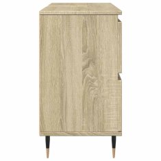 Vidaxl Kopalniška omarica sonoma hrast 80x33x60 cm inženirski les