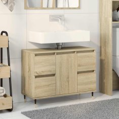 Vidaxl Kopalniška omarica sonoma hrast 80x33x60 cm inženirski les