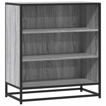 Vidaxl Komoda siva sonoma 68x35x76 cm inženirski les in kovina