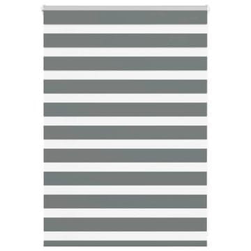 shumee vidaXL Zebra senčilo temno sivo 95x100 cm tkanina širina 90,9 cm