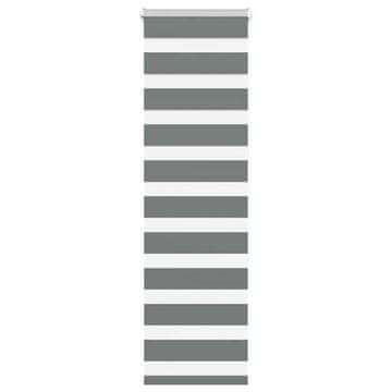 shumee vidaXL Zebra senčilo temno sivo 40x150 cm tkanina širina 35,9 cm