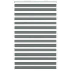 shumee vidaXL Zebra senčilo temno sivo 150x200 cm tkanina širina 145,9 cm