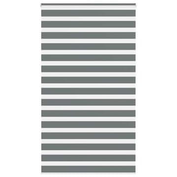 shumee vidaXL Zebra senčilo temno sivo 135x230 cm tkanina širina 130,9 cm