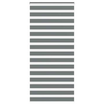 shumee vidaXL Zebra senčilo temno sivo 105x230 cm tkanina širina 100,9 cm