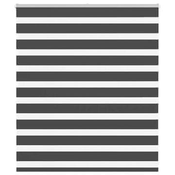 Vidaxl idaXL Zebra senčilo črna 125x100 cm tkanina širina 120,9 cm poliester