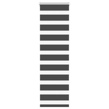 shumee vidaXL Zebra senčilo črna 50x100 cm tkanina širina 45,9 cm poliester