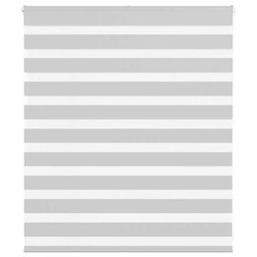 shumee vidaXL Zebra senčilo svetlo sivo 125x100 cm tkanina širina 120,9 cm