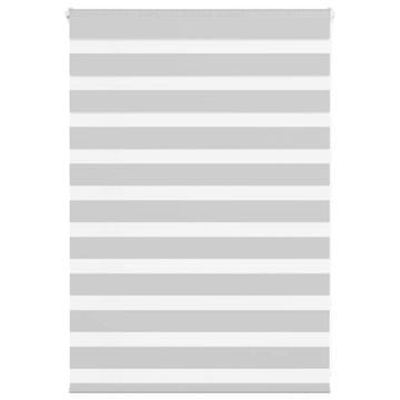 shumee vidaXL Zebra senčilo svetlo sivo 100x100 cm tkanina širina 95,9 cm