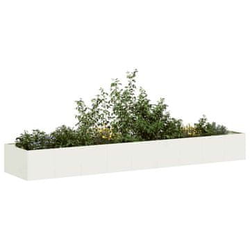 shumee vidaXL Sadilnik Bela 360x80x40 cm Jeklo