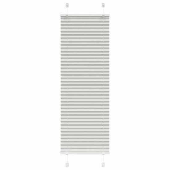 shumee vidaXL Plisirana žaluzija svetlo siva 45x150 cm Širina tkanine 44,4 cm