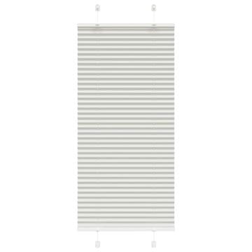 Vidaxl vidaXL Plisirana senčila svetlo sive 60x100 cm širina blaga 59,4 cm