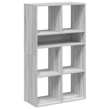 Vidaxl Knjižna omara siva sonoma 66x31x112 cm inženirski les