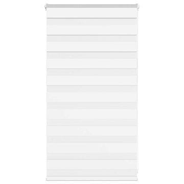 shumee vidaXL Zebra senčilo bela 85x100 cm tkanina širina 80,9cm poliester